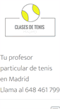 Mobile Screenshot of clasesdetenismadrid.com